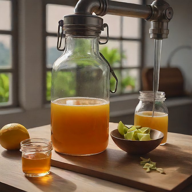 Proses pembuatan kombucha